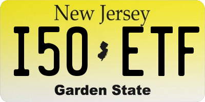 NJ license plate I50ETF