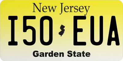 NJ license plate I50EUA