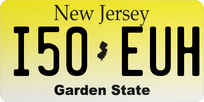 NJ license plate I50EUH