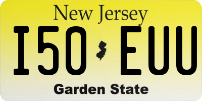 NJ license plate I50EUU
