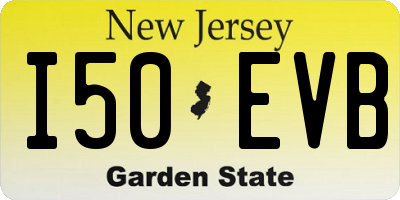 NJ license plate I50EVB