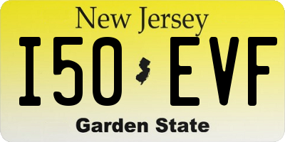 NJ license plate I50EVF