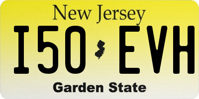 NJ license plate I50EVH