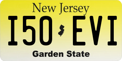 NJ license plate I50EVI