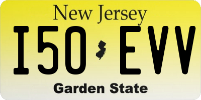 NJ license plate I50EVV