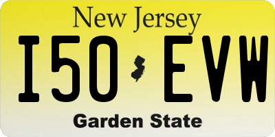 NJ license plate I50EVW