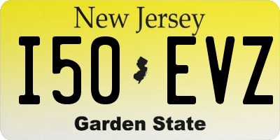 NJ license plate I50EVZ