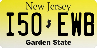 NJ license plate I50EWB