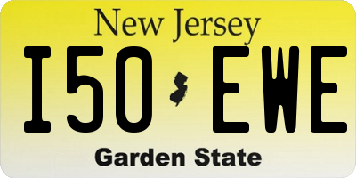 NJ license plate I50EWE
