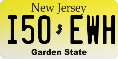NJ license plate I50EWH