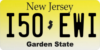 NJ license plate I50EWI