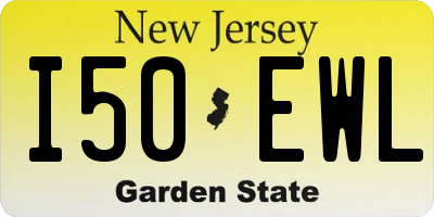 NJ license plate I50EWL