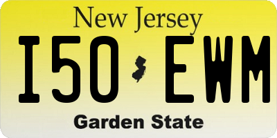 NJ license plate I50EWM