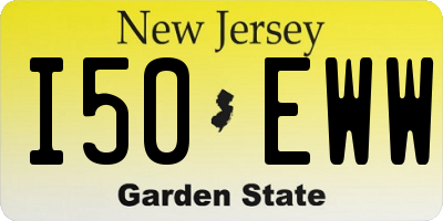 NJ license plate I50EWW