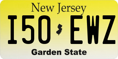 NJ license plate I50EWZ