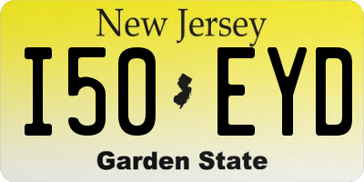 NJ license plate I50EYD