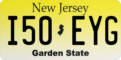 NJ license plate I50EYG