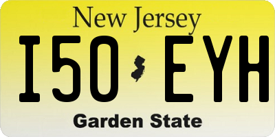 NJ license plate I50EYH
