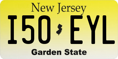 NJ license plate I50EYL