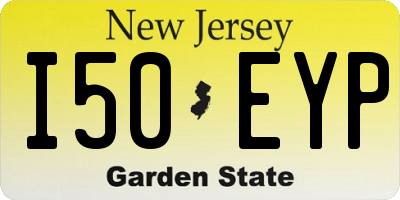 NJ license plate I50EYP