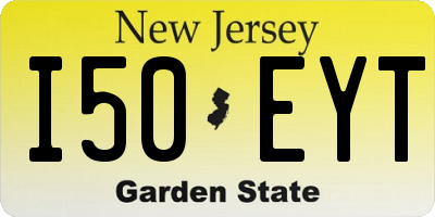 NJ license plate I50EYT