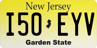 NJ license plate I50EYV