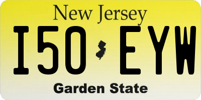 NJ license plate I50EYW