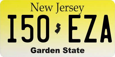 NJ license plate I50EZA