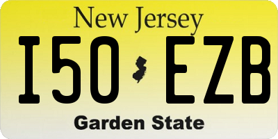 NJ license plate I50EZB