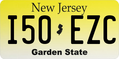NJ license plate I50EZC