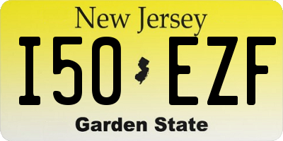 NJ license plate I50EZF