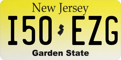NJ license plate I50EZG