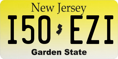 NJ license plate I50EZI