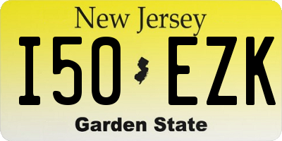 NJ license plate I50EZK