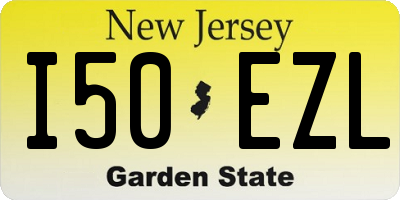 NJ license plate I50EZL
