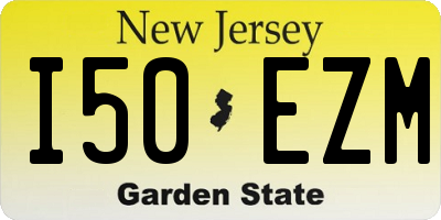 NJ license plate I50EZM