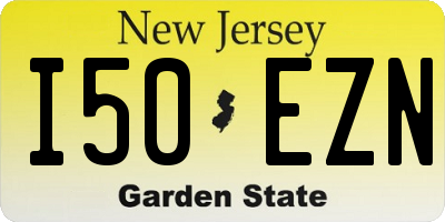 NJ license plate I50EZN