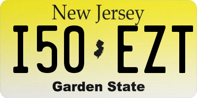 NJ license plate I50EZT