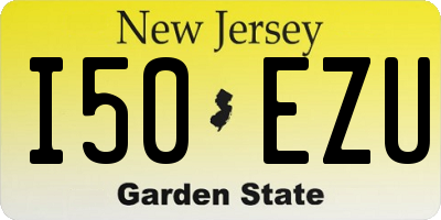 NJ license plate I50EZU