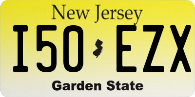 NJ license plate I50EZX