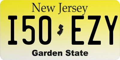 NJ license plate I50EZY