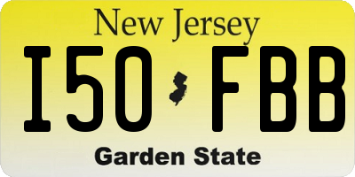 NJ license plate I50FBB