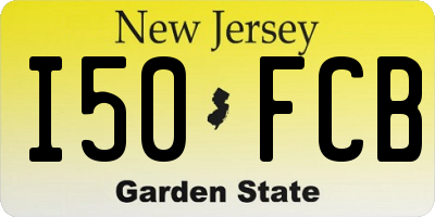 NJ license plate I50FCB