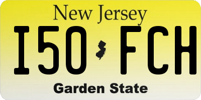 NJ license plate I50FCH