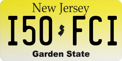 NJ license plate I50FCI