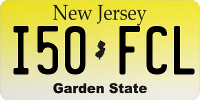 NJ license plate I50FCL