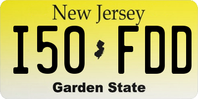 NJ license plate I50FDD