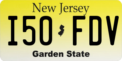 NJ license plate I50FDV