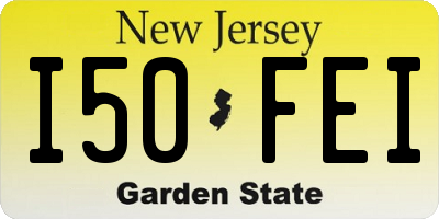 NJ license plate I50FEI