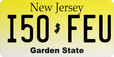 NJ license plate I50FEU